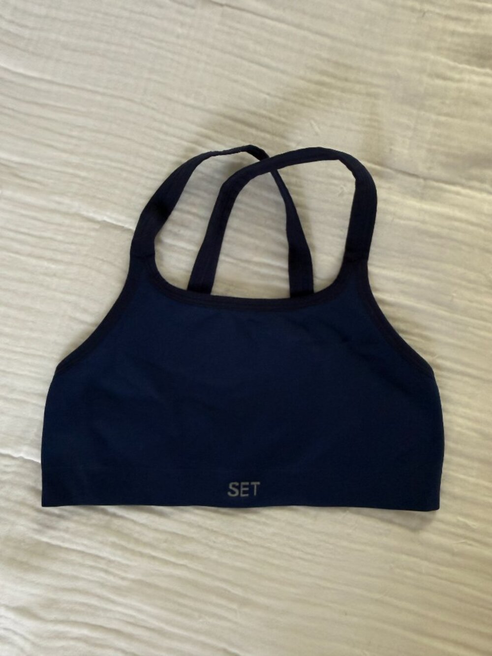 SET Active Sports Bra Navy Small